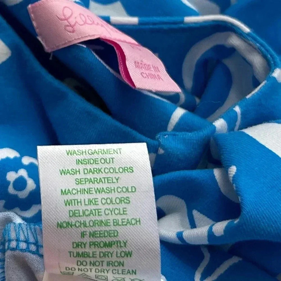 LILLY PULITZER Shianne Azure Ariel Blue Tides Dress sz XS Sleeveless NWOT - Picture 8 of 8